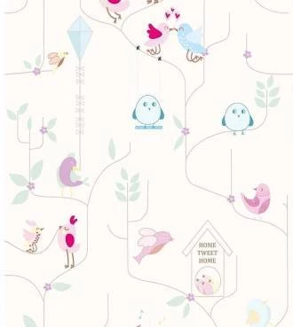 Papel de parede adesivo birds lovers