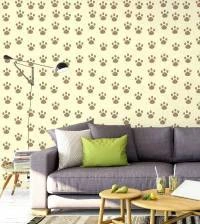 Papel de parede adesivo Pets com pegadas 3105-7546