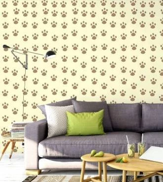 Papel de parede adesivo Pets com pegadas