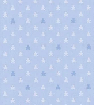 Papel de parede adesivo com ursinhos azuis
