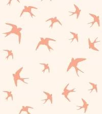 Papel de parede adesivo pássaros rose 3112-7563