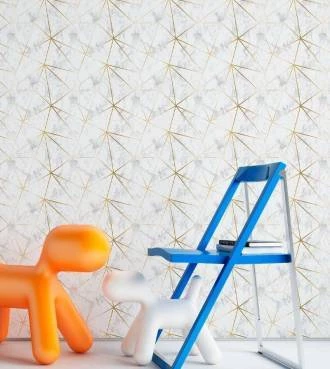 Papel de parede adesivo diomnd Gold