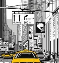 Papel de Parede New York Taxi 1884-7614