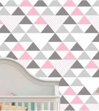 Papel de parede adesivo geométrico triangulos 3142-7618