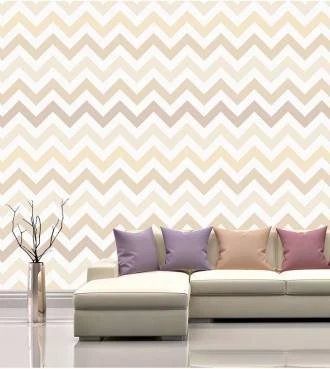 Papel de parede Chevron em tons pastéis