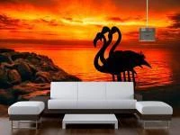 Papel de parede Flamingo por do sol 3155-7639