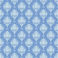 Papel de parede Arabesco auto adesivo em tom de azul