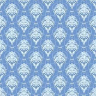 Papel de parede Arabesco auto adesivo em tom de azul