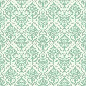 Papel de parede Arabesco auto adesivo em tom de verde