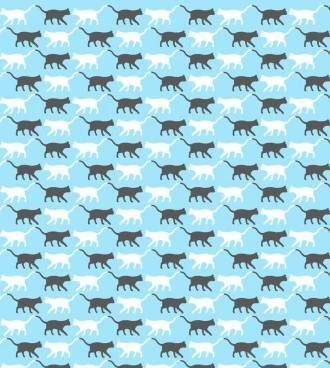 Papel de parede gatos com fundo azul