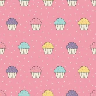 Papel de parede adesivo cupcake