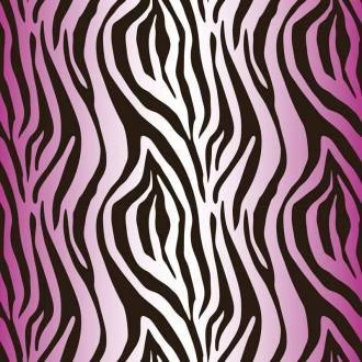 Papel de parede zebrado rosa e branco