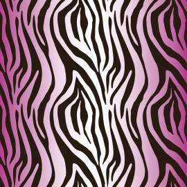 Papel de parede zebrado rosa e branco