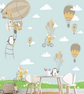 Papel de parede animais em balões