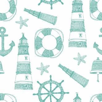 Papel de parede adesivo Marítimo Farol