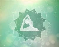 Papel de parede mural flor de lotus yoga 3216-7714