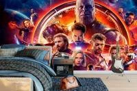 Papel de parede mural heróis e vilões 3219-7722