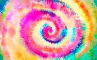Papel de parede mural Tie Dye