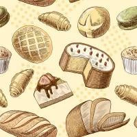Papel de parede Bolos e pães