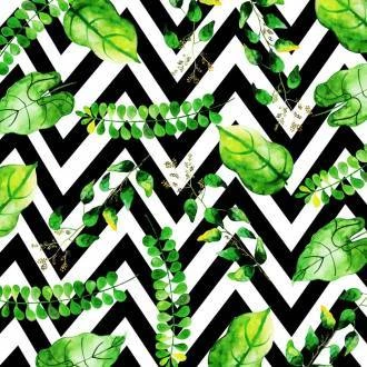 Papel de parede Chevron tropical