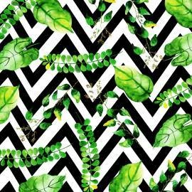 Papel de parede Chevron tropical