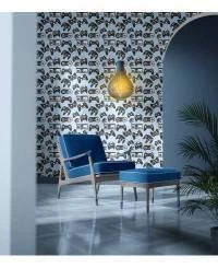 Papel de parede gamer com fundo azul 3025-7764