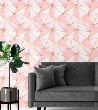 Papel de parede zara gold rosa 3244-7806