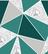 Papel de parede Zara verde e cinza 3247-7819