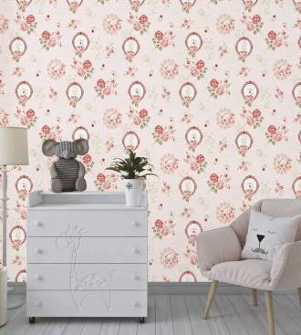 Papel de Parede buques de pequenas rosas