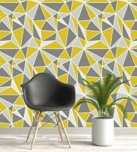 Papel de Parede Zara Gold amarelo e cinza 3250-7826