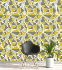 Papel de Parede Zara Gold amarelo e cinza 3250-7828
