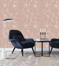 Papel de Parede Zara rosê star 3257-7841