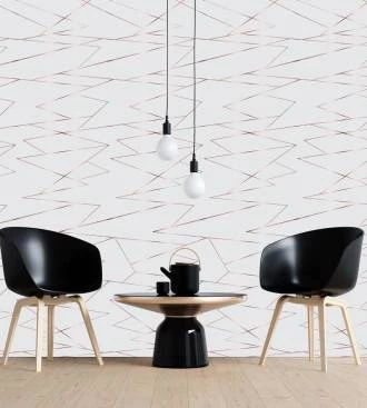 Papel de parede zara risco rosê