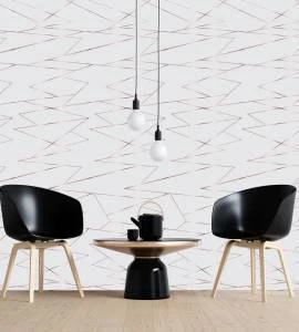 Papel de parede zara risco rosê