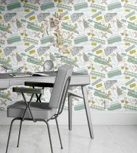 Papel de parede trenzinhos azuis 3268-7866