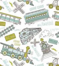 Papel de parede trenzinhos azuis 3268-7867
