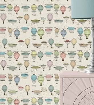 Papel de parede balões vintage