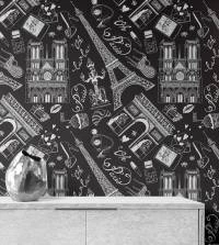 Papel de parede Paris P&B 3273-7881