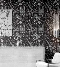 Papel de parede Paris P&B 3273-7883