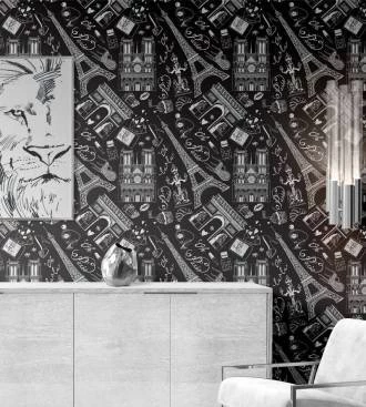 Papel de parede Paris P&B