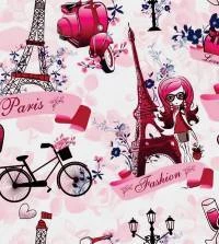 Papel de parede quarto Paris Love 3279-7900