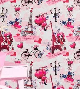 Papel de parede quarto Paris Love