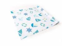 Papel de parede infantil marinheiro branco e azul 568-791