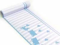 Faixa decorativa infantil de menino azul com trenzinhos 549-792