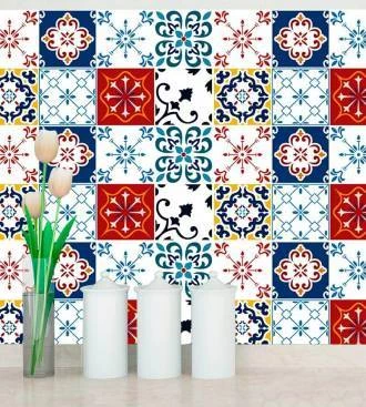 Azulejo adesivo português mosaico