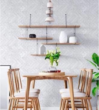 Azulejo adesivo mármore branco