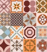 Azulejo adesivo mosaico colorido 3297-7953