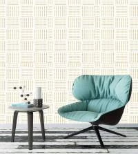 Papel de parede contemporâneo rosê Gold 3303-7971