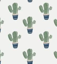 Papel de parede adesivo vasinhos de cactus 3305-7976