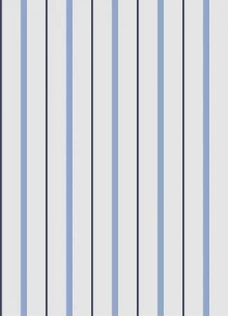 Papel de parede infantil listrado em tons de azul